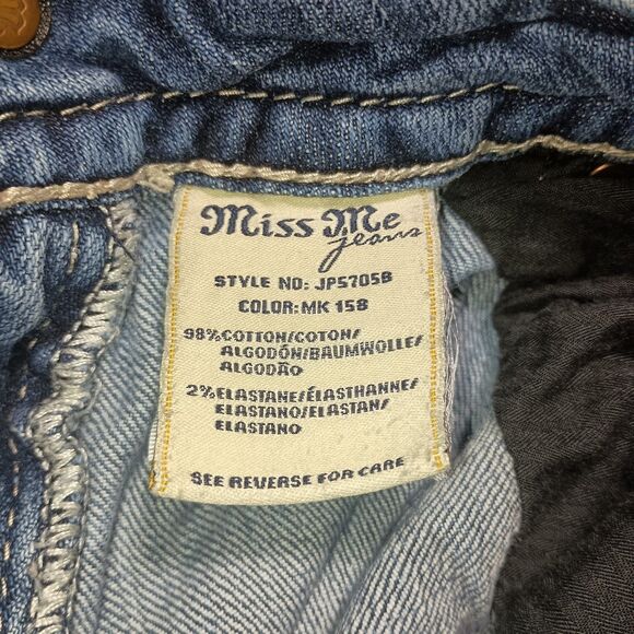 Miss Me Women's Bootcut Denim Jeans Size 27 JP5705B Embellished color MK 158 - Picture 7 of 16